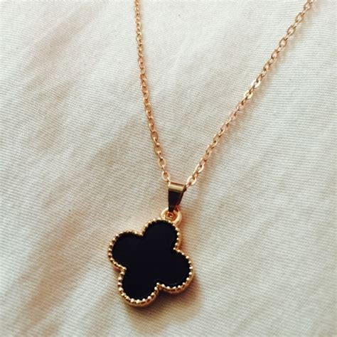 louis vuitton black clover necklace|Louis Vuitton necklace cheap.